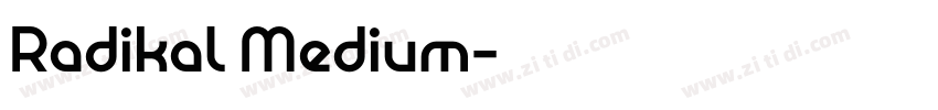 Radikal Medium字体转换
